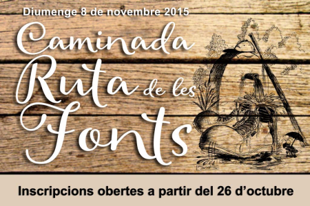 Caminada Ruta de les Fonts 2015