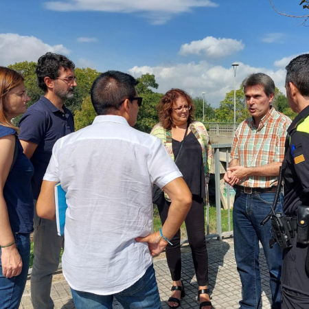 Reunió de treball sobre el futur carril bici entre Montmeló i Montornès