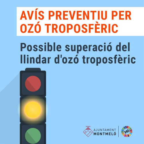 Situació de risc per previsió de superació del llindar d'ozó troposfèric