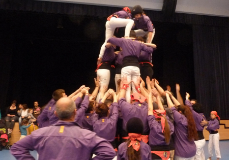 Assaig dels Manyacs a la Polivalent de Montmeló