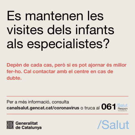 Visites al serveis de pediatria