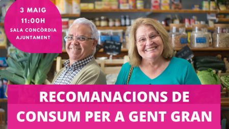 Recomanacions de consum per a Gent Gran,